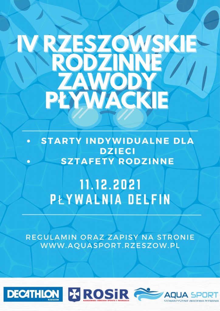 Zapraszamy na IV Rodzinne Zawody Pływackie